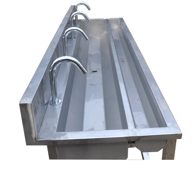 商用不锈钢脚踏式消毒洗手池槽食品厂洗手消毒池净化车间专用