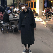 OPENING HOMEMADE PLAID Coat Girl 2021 New Thickened Fur Coats Small Subfall Medium Long