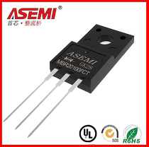 MBR20100FCT SCHOTTKY DIODE 20A 100V PLASTIC PACKAGING ASEMI ORIGINAL Brand TO-220 Packaging