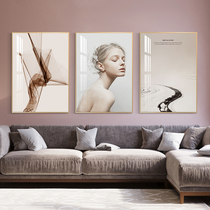 Nordic ins living room decoration painting modern simple bedroom bedside painting beauty salon clothing shop beauty figure hanging painting