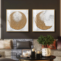 Office wall decoration creative light luxury hanging painting entrance abstract painting modern simple living room square decorative painting