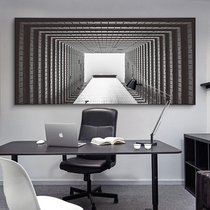 Modern simple architectural decoration painting horizontal large personality industrial style living room hanging painting Atmospheric office murals