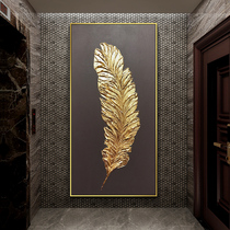 Modern light luxury entrance entrance porch painting household abstract vertical background wall decorative painting corridor aisle hanging painting mural