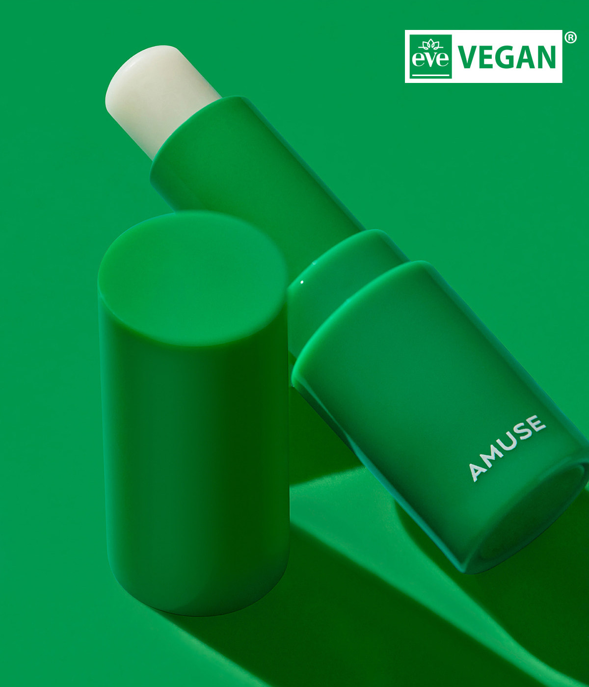 amuse vegan green口红绿色保湿透明韩国有色无色显白润唇护唇膏