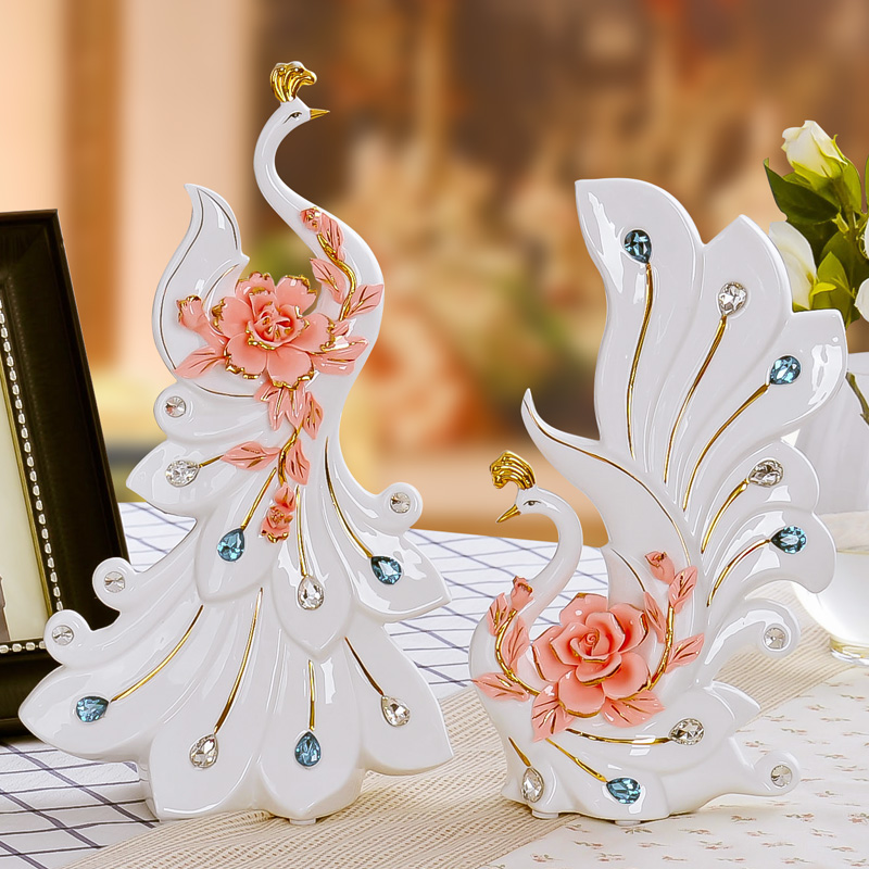 Creative household soft outfit decoration wedding gift sitting room adornment ark place ceramics decoration the see the order of the phoenix