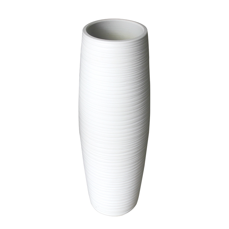 Strong sequence contracted and I large white ceramic vase landed furnishing articles sitting room fashion accessories flowerpot straight receptacle