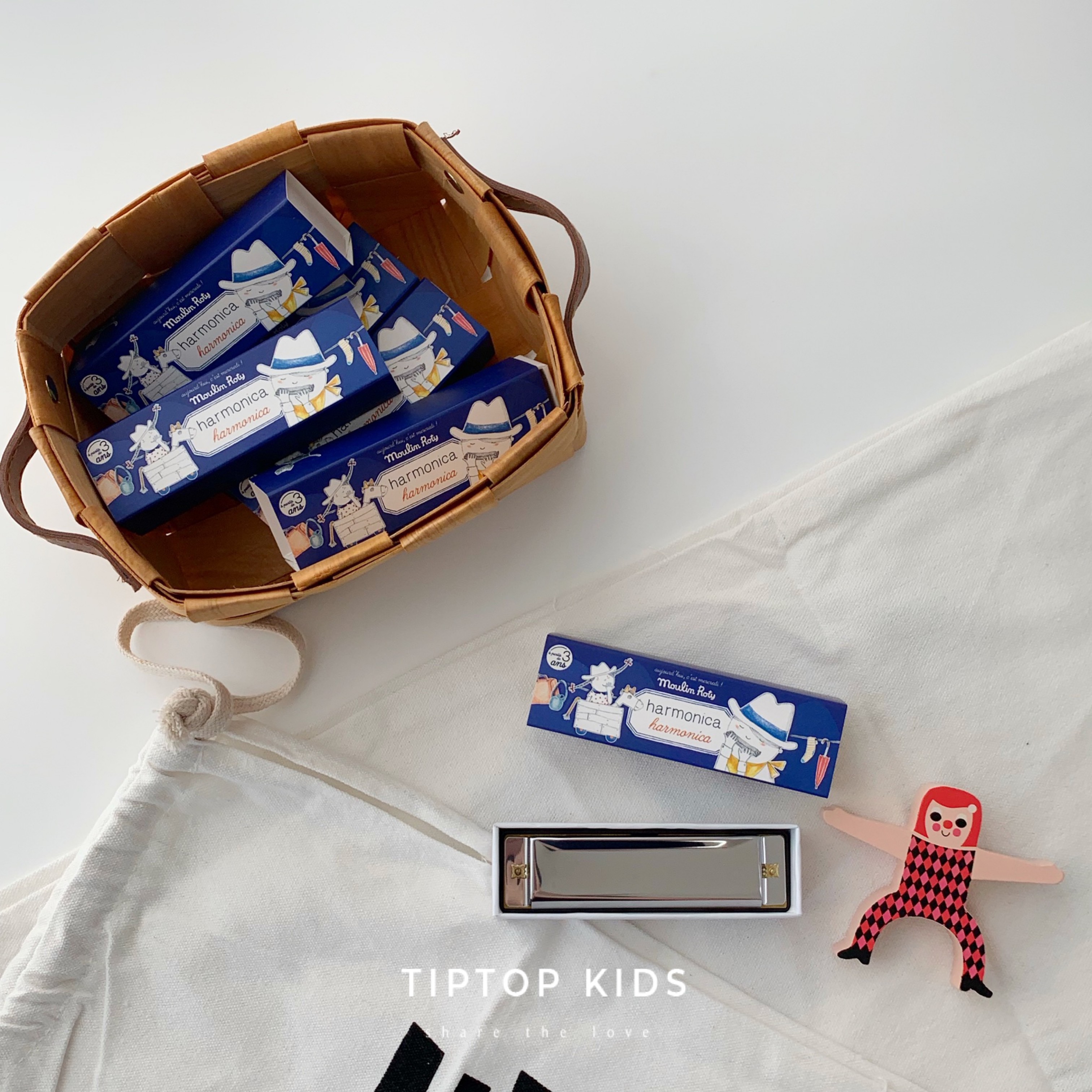 TTK | French children's baby simple atmospheric mini harmonica