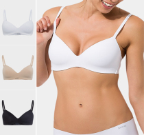 De SKNB glossy incognito multi-purpose non-steel rim with pad micro basic thin bra underwear female 70A-85C