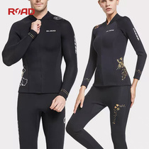 Cressi Bloom diving suit split Chinese wind zipper for couples snorkeling deep diving wet suit 3mm