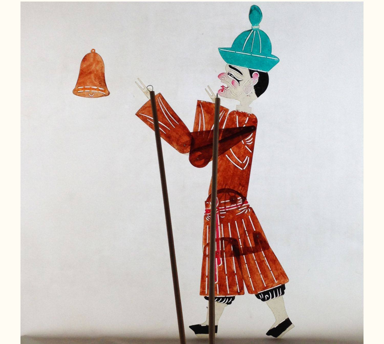 陕西皮影戏道具操作杆皮影人偶西游记西安手工diy儿童纪念品幼儿