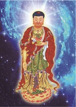 Buddhist Junction HD Amitabha Buddha portrait Bodhisattva Tuhang painting Tangka Painted Photographic Phase Paper Bifacial Plastic