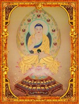 Statue of Buddha portrait of the Buddha Tang Card portrait Pharmacist such as Come to Pharmacist Buddha statue photo paper Double face plastic packaging