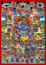 Buddha Statue Portrait of the Buddha Portrait Buddha portrait Mizzong Pabamgang photographic paper Double-sided plastic packaging 005