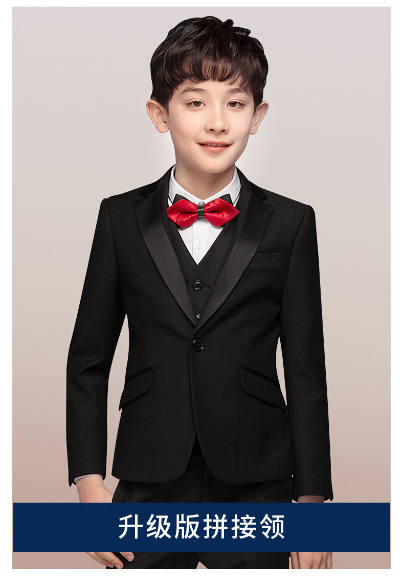 儿童西装套装帅气男童花童礼服钢琴演出服中大童小男孩西服外套夏