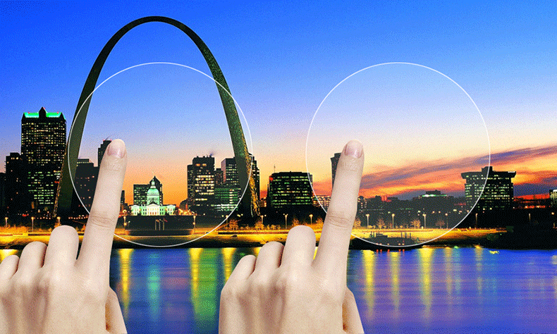 61/1.67/1.71防辐射防紫外线非球面耐磨树脂近视眼镜片