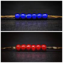 Antique white core old glass beads beads with beads rosary hand string silver ornaments