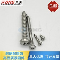 Dongming 304 stainless steel GB845-85 cross slot disk self-tapping screw Round head self-tapping screw ST6 3