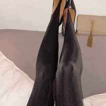 Sampic Korean Fashion Winter Black High Waisted Skinny Y2K W