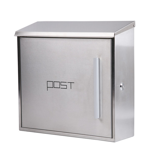 mailbox mailbox European style villa outdoor wall-mounted lock 304 stainless steel large suggestion box letter box