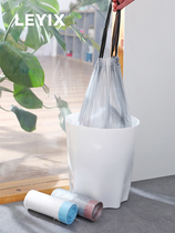 LEYIX trash bag household with thicker hand - hand automatic packing garbage bag kitchen vest bag bag