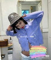 Korea duty-free shop direct mail Mlb cowboy old flower gray pink fisherman hat visor Hyuna with the same