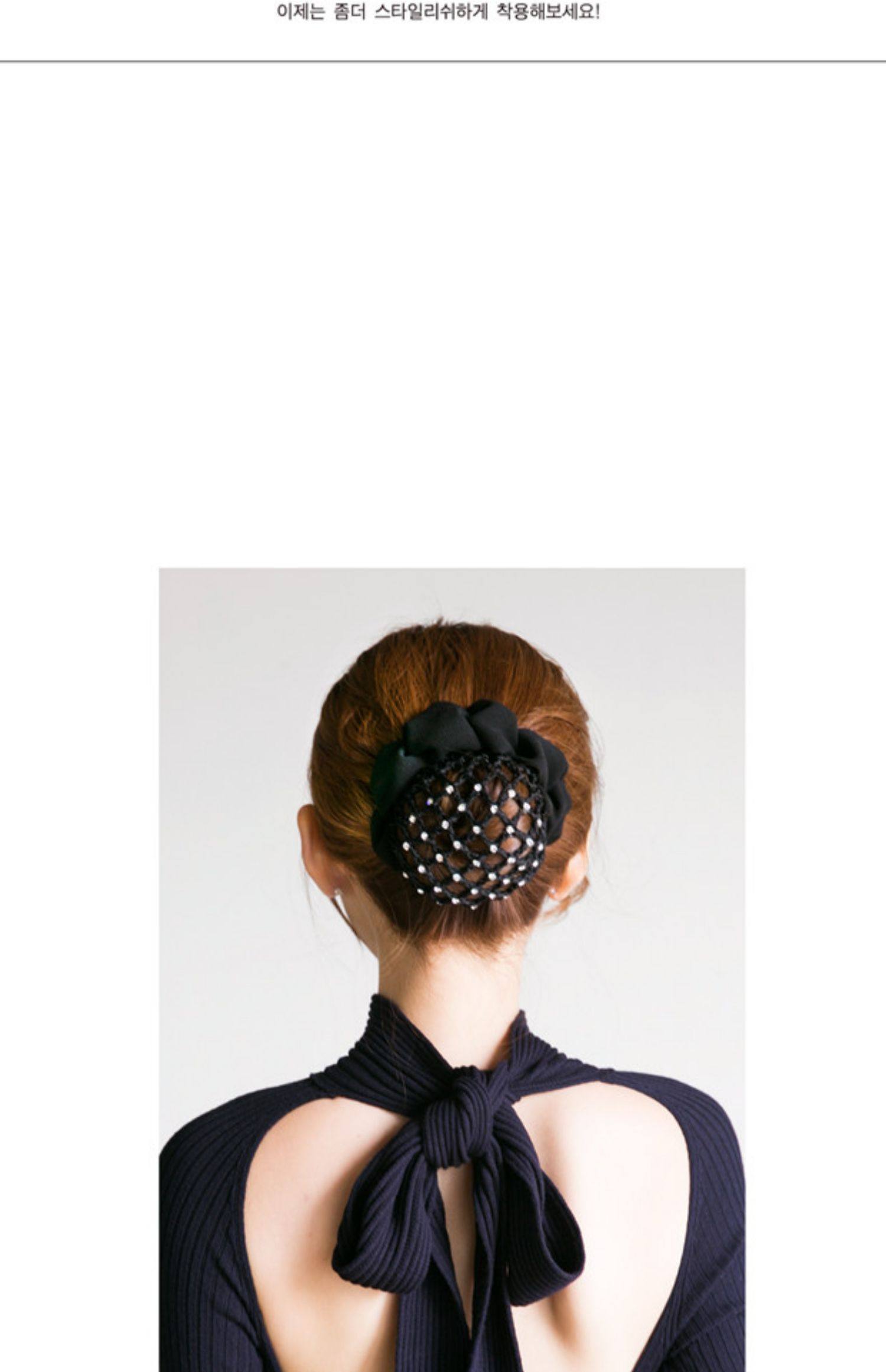 头发空姐银行头绳酒店员工护士工作发夹发带-职业头发网兜厂家直销