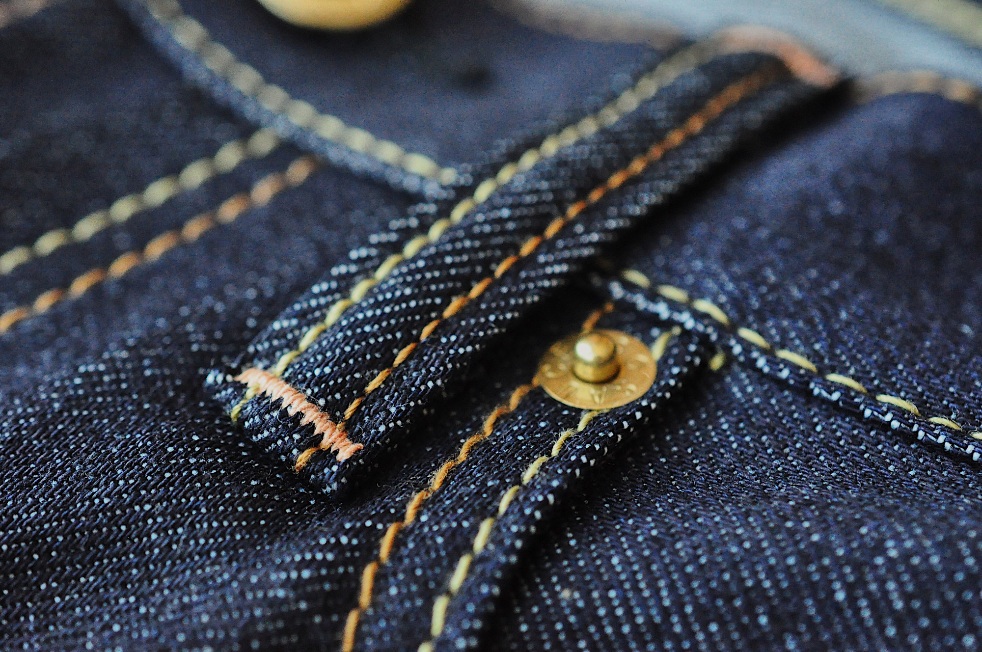 沾酱 日本冈山 310xx-jp 牛仔裤男修身 赤耳丹宁 原牛 养牛款窄脚