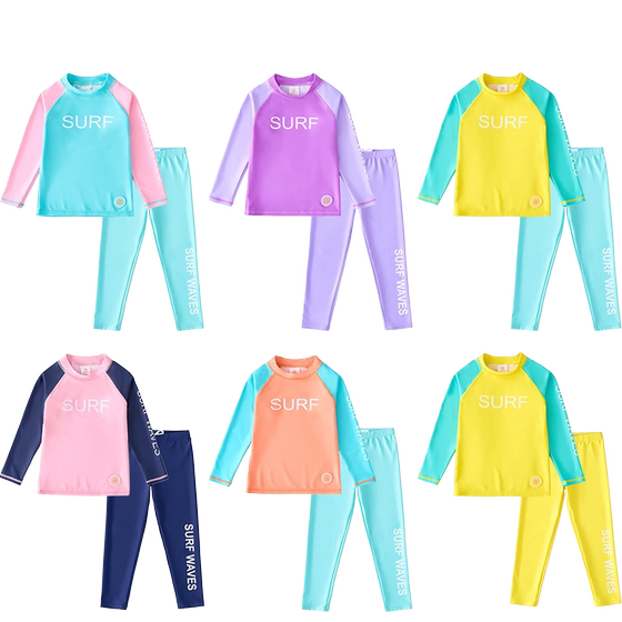 Korean swimsuit girls Children Children's long -sleeved sunscreen, big children's pants, baby small, big children's booming suit
Korean swimsuit girls Children Children's long -sleeved sunscreen, big children's pants, baby small, big children's booming suit