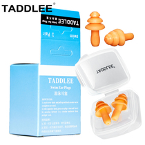 TADDLEE Professional Swimming Earplugs Middle Ear Inflammation Diving Bath Waterproof Equipped Comfort Silicone Pair pair of suits