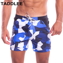 TADDLEE mens swimming trunks flat corner mens hot spring quick dry swimming trunks men sexy plus size swimsuit Tide brand