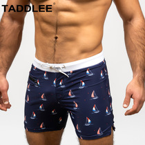 TADDLEE anti-embarrassment flat corner swimming pants male bubble spa speed dry new downpable beach pants large size swimming trunks