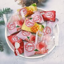 Rainbow diary Japanese white peach fruit flavor hard candy Bulk mango Cherry blossom flavor mixed creative wedding candy hospitality
