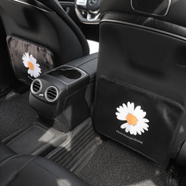 Car seat anti-kick cushion cartoon cute seat back protection pad for car interior anti-dirt protection pad rear anti-kick pad