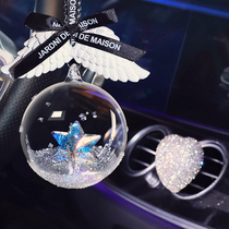 Goddess crystal ball car pendant creative car interior pendant Net red car pendant rearview mirror decoration