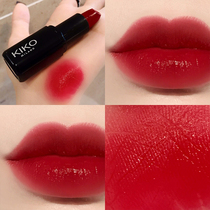 Flower Temple Italian KIKO4 series Lipstick small black tube lipstick female student 416 cherry red 432 milk tea hazelnut 445