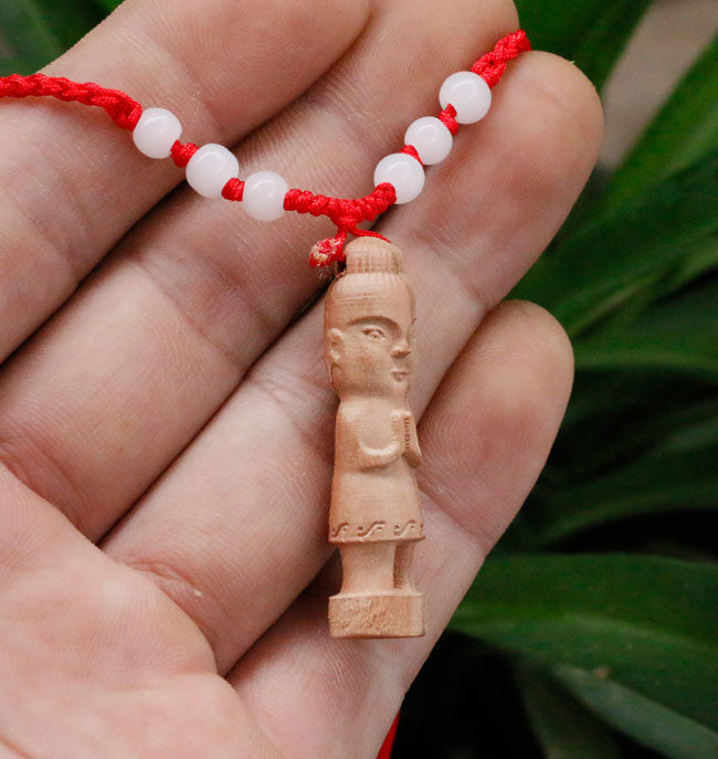 肥城桃之妖桃木人 开光纳福 小儿压惊夜哭 辟邪保平安 纯手工立体