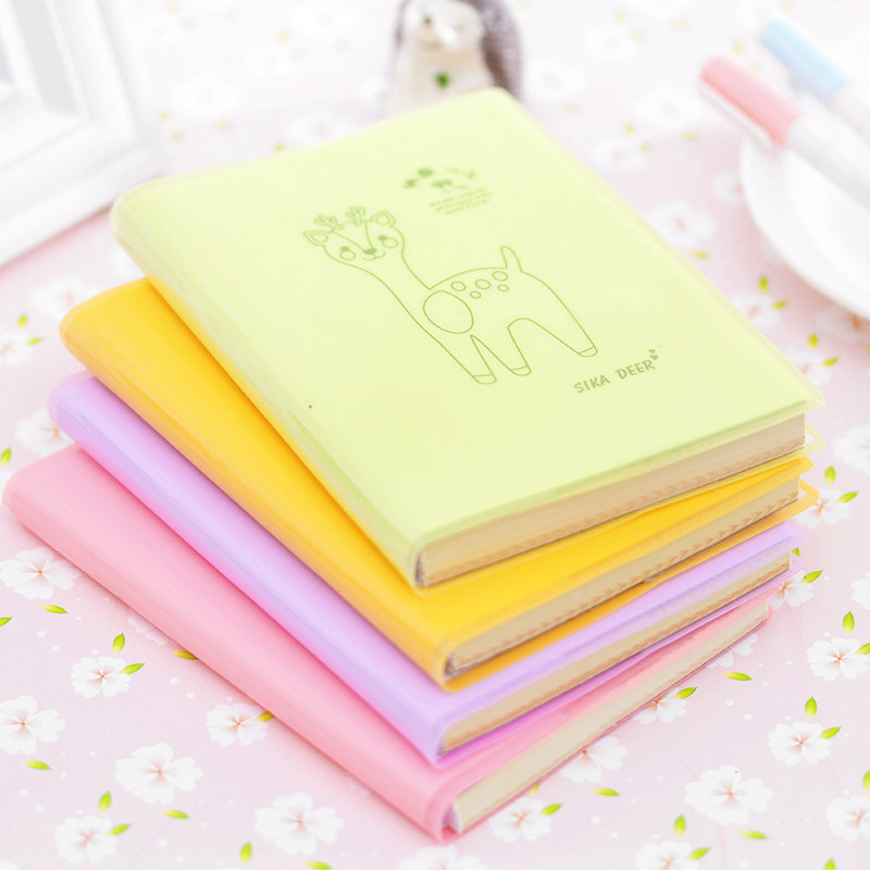 笔记本随身小学生日记本 韩国创意文具批发记事本胶套本可携式本子