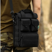 Mens bag Shoulder bag Mens multi-function crossbody bag A4 document leisure bag charter waterproof portable briefcase