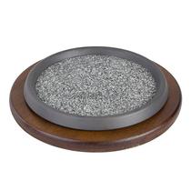 Sancong Korean slate round stone plate natural anti-cracking stone pot stone baking plate stone fried plate wheat rice steak plate