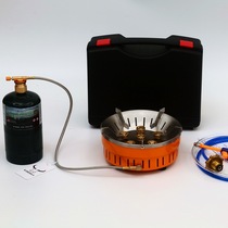 Niuren outdoor self-driving tour hot stove gas six-star stove camping room bed car picnic windproof and burning portable set