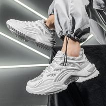 Mens shoes summer breathable 2022 new dad shoes mens sports leisure running trend all-match ins tide shoes