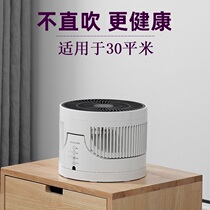 Japan star drill air circulation fan turbine convection storage folding electric fan automatic shaking head small desktop remote control