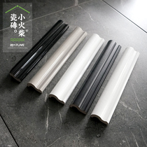 Small match tile strip Nordic French bathroom dry room Kitchen belt Waist line pressure strip Edge strip Decorative strip