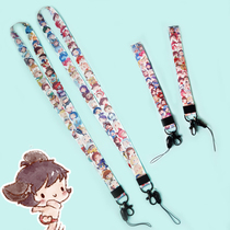 Play in Full Heroes around the Cartoon Game The mans mobile phone sling wrist rope hanging neck rope length Rope Key Pendant