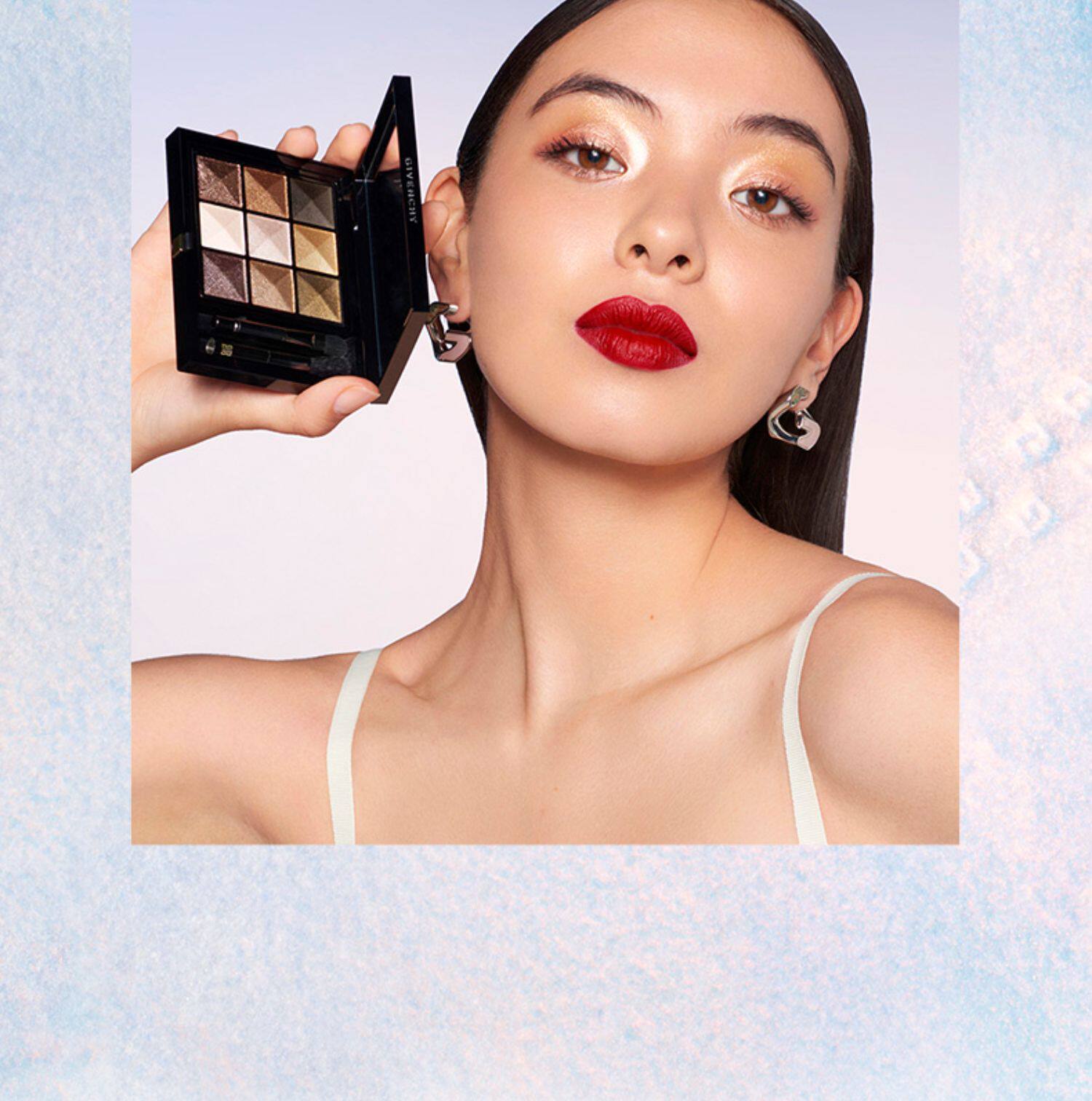 官方正品givenchy纪梵希圣诞黑金限量散粉高光口红黑丝绒n37