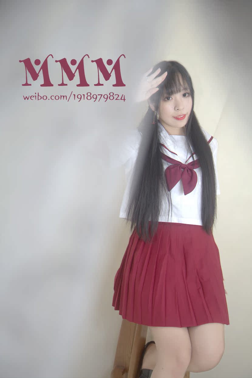 lv日本版圍巾 MMM 日系赤一本酒紅一本 JK制服水手服 短袖 日本版型校服 lv日本便宜