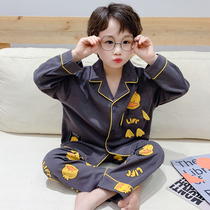 Boys pajamas spring and autumn cotton children long sleeve thin children children autumn and winter boys home clothing set