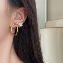 INNOSENSE square drill line ear bone clip niche temperament advanced feel cold wind earrings female earrings without ear clip