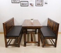 Spot solid wood outdoor tables and chairs Lounge bar Courtyard tables and chairs sets Sofa deck combination Coffee tables and chairs