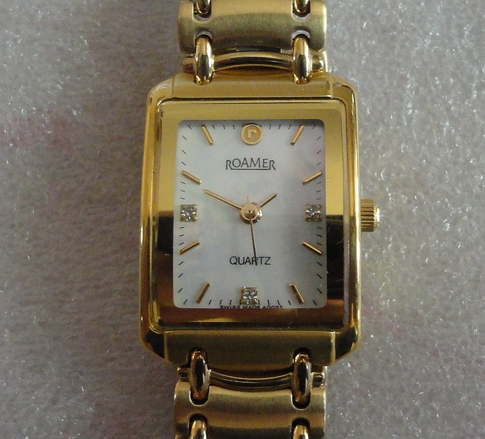 原装瑞士roamer罗马手表女士手表电子手表石英手表钻表